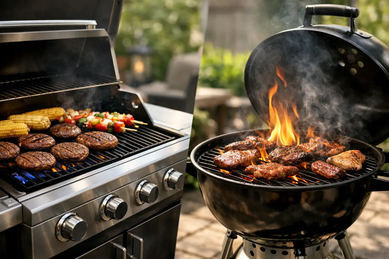 Gas Versus Charcoal Grilling for Your Patio