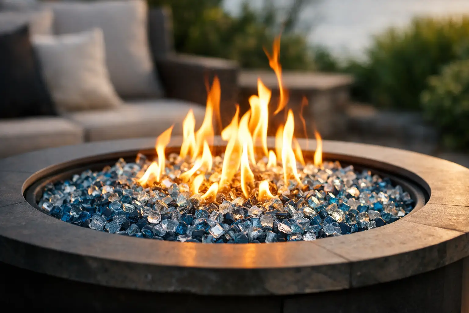 How to Use Fire Glass in Your Outdoor Fire Pit