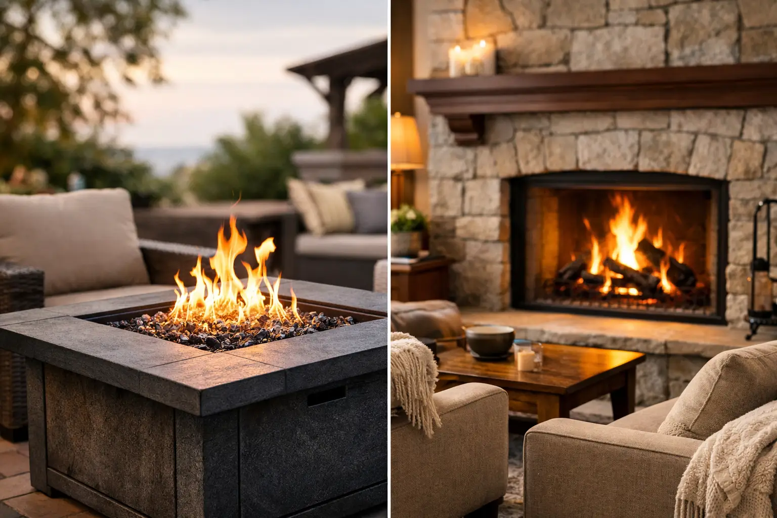 Propane Fire Table Versus Fireplace: Which Fits?