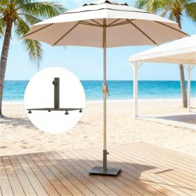 Terrace base, umbrella base, umbrella stand, brown