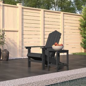 Garden Chair Anthracite HDPE (High Density Polyethylene), steel