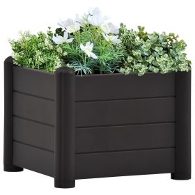 Raised Bed Anthracite Polypropylene 16.9 x 16.9 x 13.8 in